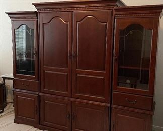 Entertainment Center this is in Three Pieces and Can be Separated in Great Condition