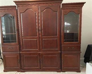 Entertainment Center this is in Three Pieces and Can be Separated in Great Condition