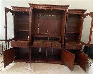 Entertainment Center this is in Three Pieces and Can be Separated in Great Condition