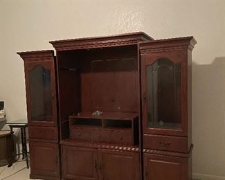 Entertainment Center this is in Three Pieces and Can be Separated in Great Condition