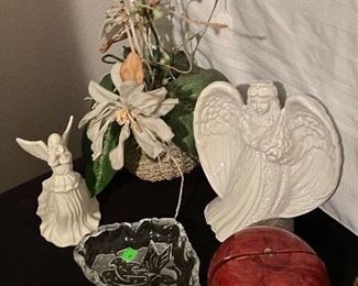 Assorted Household Decor Nik Naks Bric A Brac, Silk Plants