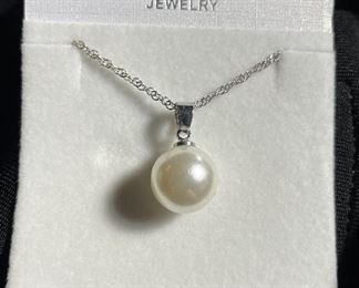 Assorted Costume Jewelry CZ some 925 Sterling, 14K Faux Pearl Necklace