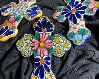 Talavera Cross Approximately 4" Each