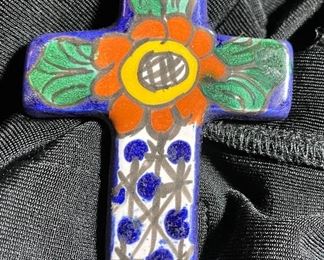 Talavera Cross Approximately 2"