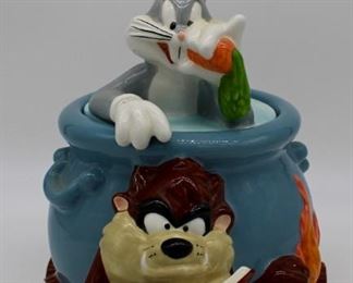 Looney Tunes Warner Brothers Bugs Bunny & Taz Cookie Jar