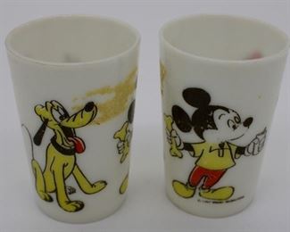 Vintage Disney Plastic Cups