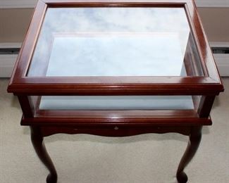 Bombay Company Glass Curio Display Table