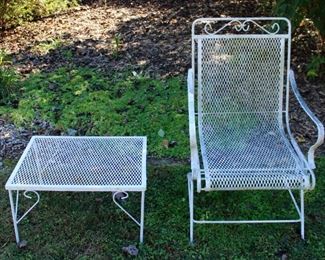 Vintage Patio Chair and Table