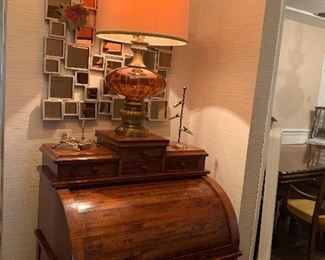 Wonderful old roll top desk