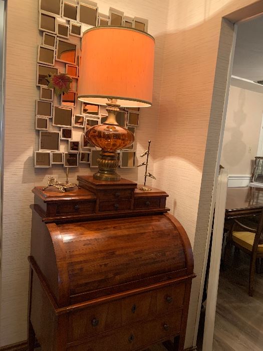 Wonderful old roll top desk