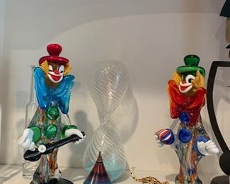 great glass clowns