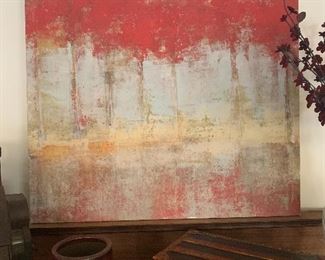 This is the art piece over the buffet.