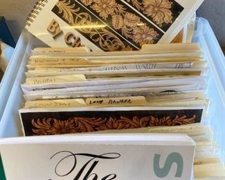 Box of Leather Patterns