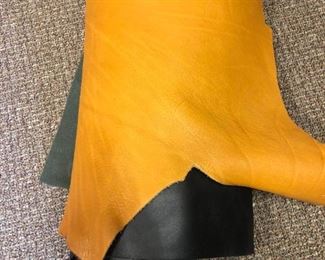 Tan and Black Leather