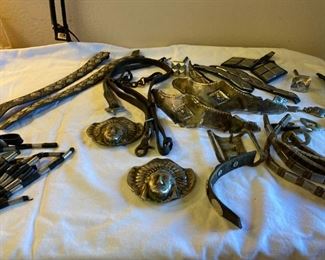 Vintage Metal Medallions and Tacks