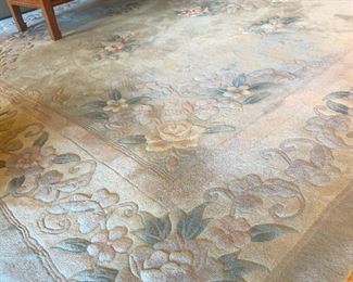 Large Area Rug, Silk & Wool 9' x 12'