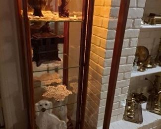 Lighted curio, and antiques