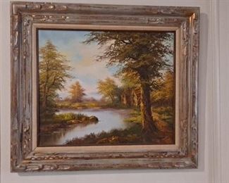 Landscape oil painting 