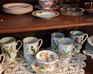 China and tea cups from Europe 