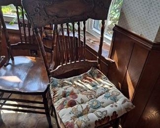 Antique dinning chairs
