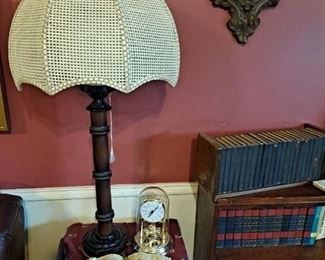 MCM Hollywood bamboo parasol lamp