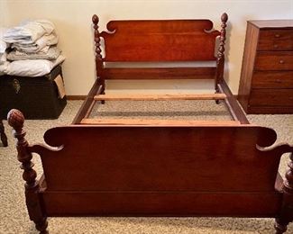 Full size bed frame mid century 