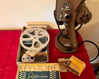 Keystone 8mm movie camera
