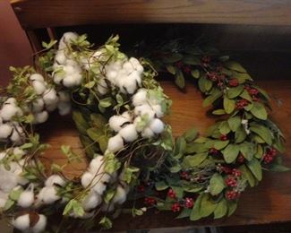 All kinds of seasonal wreaths