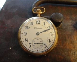 Hamilton Pocket watch (wound it and started running!)