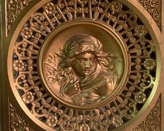 Gilt Cast Plaque Reticulated 