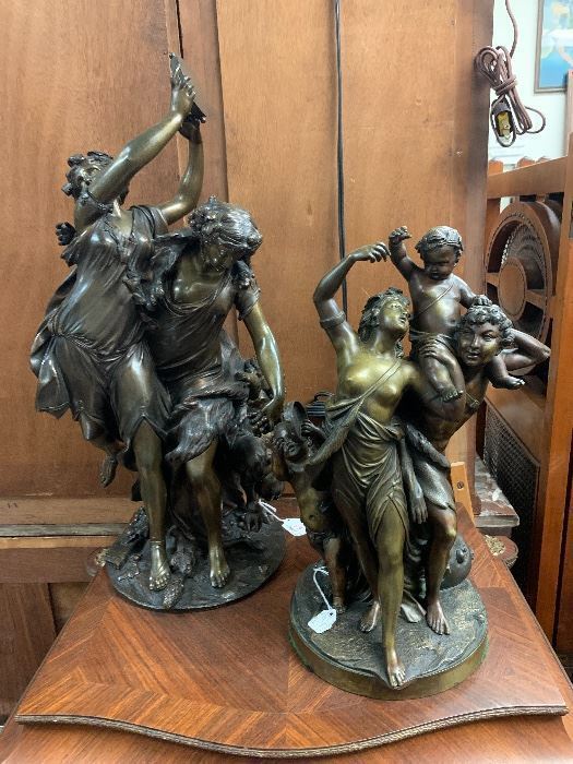 19th c Bronzes after Clodion
