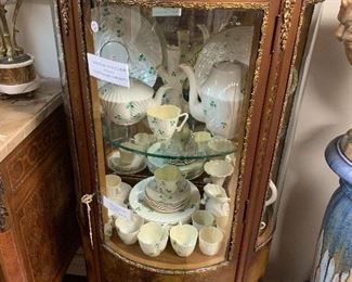 One of several  Vernis Martin Style Vitrine 