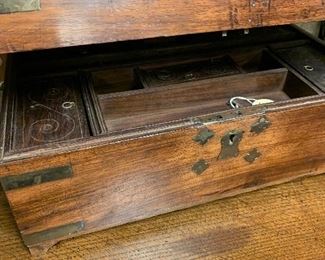 Antique Campaign Lap Desk 