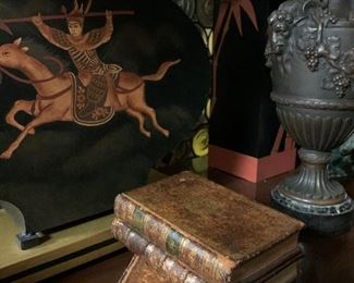 French Leather Book Boxes