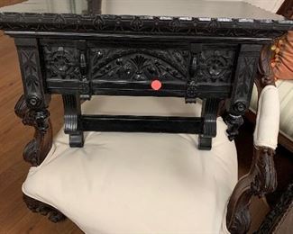 19th C Carved Wall Bracket with Drawer