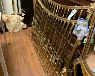 Fabulous Brass Bed 1/2 Tester, French Bed 
