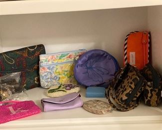 Cosmetic bags and change purses