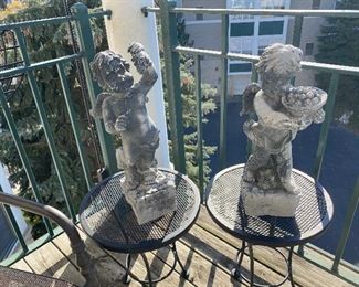 Outdoor/ patio yard statues (lightweight material - not stone)