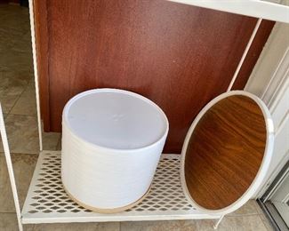 Plastic turntables great for spices or condiments or anything at family gatherings!!