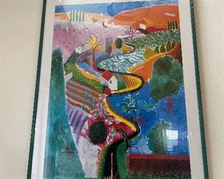 Vintage David Hockney 1980’s print