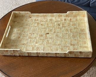 Shell -like material tray