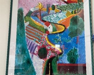 1988 David Hockney Nichols
29 x 39
Nichols Canyon Road , Hollywood CA
Featured in the Metropolitan Museum of Art