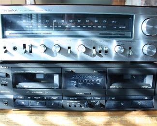 Technics receiver and dual tape deck