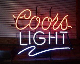 Coors Light neon sign