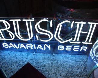 Busch neon sign