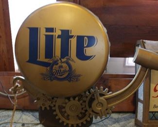 Miller Lite beer sign