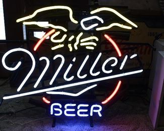 Miller beer neon sign