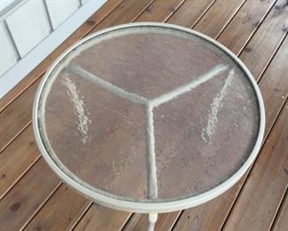 Glass Topped Side Table