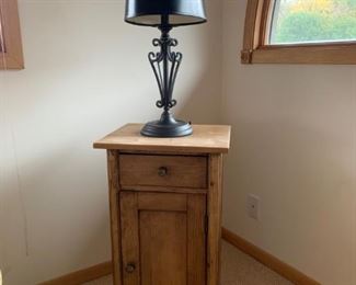 Nice Stand/Table with Storage and Another Great Lamp