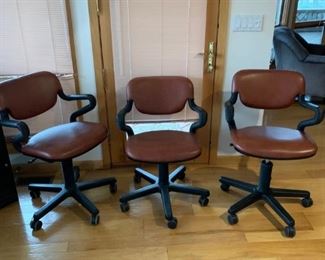 Three of the Four Matching Desk Chairs
